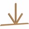Ekena Millwork Saratoga Timber Gable Bracket, Western Red Cedar, 108"W x 58"H x 3 1/2"D x 3 1/2"F, 13/12 Pitch GBW108X58X0404SAR00SWR - alternate 2